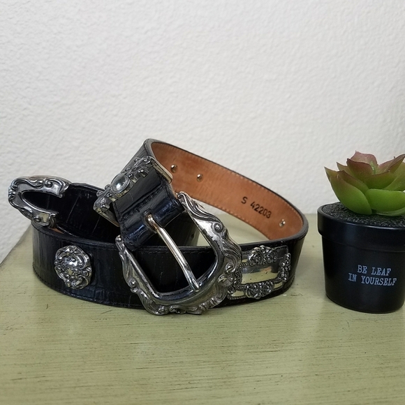 Brighton 1993 Vintage Croc Embossed Belt main image 5